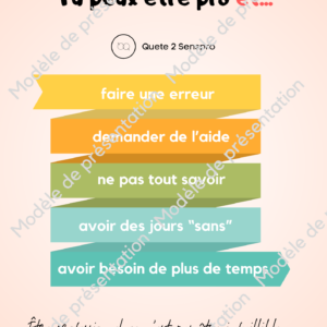 Tu peux être pro et